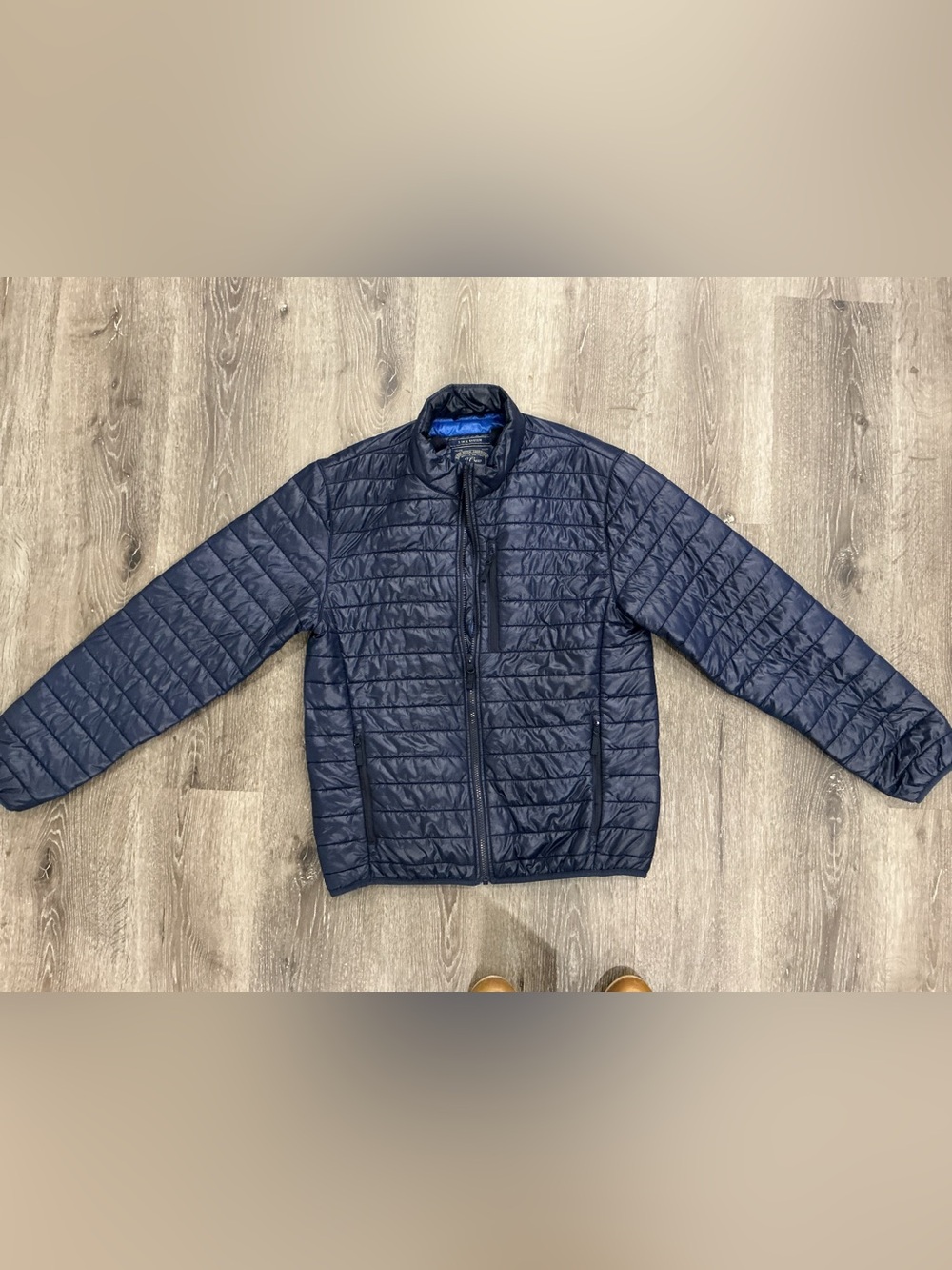 J.Crew 3-in-1 System Quilted Puffer Packable Jacket, Navy Blue Men's Size M